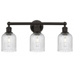 Bridal Veil 616 Bathroom Vanity Light - Oil Rubbed Bronze / Clear Seedy