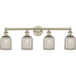 Edison Bridal Veil Bathroom Vanity Light - Antique Brass / Mercury