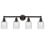 Bridal Veil 616 Bathroom Vanity Light - Oil Rubbed Bronze / Clear Seedy