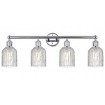 Bridal Veil 616 Bathroom Vanity Light - Polished Chrome / Clear