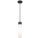Boreas Cord Hung Pendant - Matte Black / White