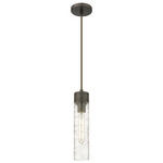 Boreas Cord Hung Pendant - Oil Rubbed Bronze / Clear Swirl