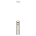 Boreas Cord Hung Pendant - Polished Nickel / Smoke
