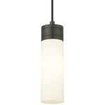 Boreas Cord Hung Pendant - Matte Black / White