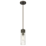 Boreas Cord Hung Pendant - Oil Rubbed Bronze / Clear Swirl