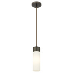 Boreas Cord Hung Pendant - Oil Rubbed Bronze / Striped White