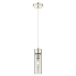 Boreas Cord Hung Pendant - Polished Nickel / Smoke
