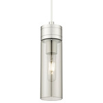 Boreas Cord Hung Pendant - Satin Nickel / Smoked