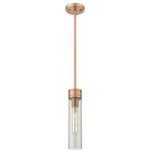 Boreas Stem Hung Pendant - Antique Copper / Smoke