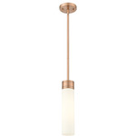 Boreas Stem Hung Pendant - Antique Copper / White
