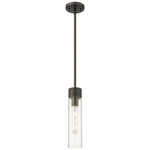 Boreas Stem Hung Pendant - Oil Rubbed Bronze / Clear
