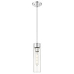Boreas Stem Hung Pendant - Polished Chrome / Clear