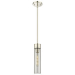 Boreas Stem Hung Pendant - Polished Nickel / Smoke