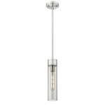 Boreas Stem Hung Pendant - Satin Nickel / Smoke
