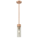 Boreas Stem Hung Pendant - Antique Copper / Smoke