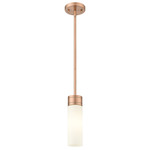 Boreas Stem Hung Pendant - Antique Copper / Striped White
