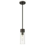 Boreas Stem Hung Pendant - Oil Rubbed Bronze / Clear