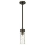 Boreas Stem Hung Pendant - Oil Rubbed Bronze / Clear Swirl