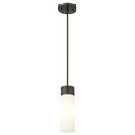 Boreas Stem Hung Pendant - Oil Rubbed Bronze / White
