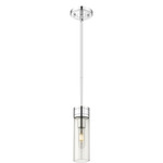 Boreas Stem Hung Pendant - Polished Chrome / Smoke