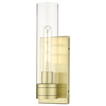 Boreas Wall Sconce - Antique Brass / Clear