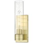 Boreas Wall Sconce - Antique Brass / Clear Seedy