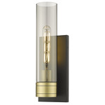 Boreas Wall Sconce - Black Antique Brass / Smoke