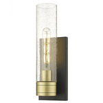 Boreas Wall Sconce - Black Antique Brass / Clear Seedy