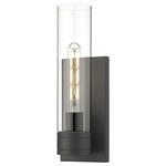 Boreas Wall Sconce - Matte Black / Clear