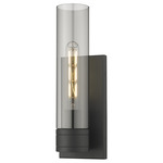 Boreas Wall Sconce - Matte Black / Smoke