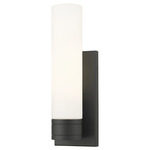 Boreas Wall Sconce - Matte Black / White