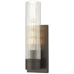 Boreas Wall Sconce - Oil Rubbed Bronze / Clear Striped
