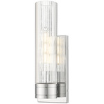 Boreas Wall Sconce - Polished Chrome / Clear Striped