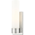 Boreas Wall Sconce - Polished Chrome / White