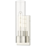 Boreas Wall Sconce - Polished Nickel / Clear