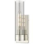 Boreas Wall Sconce - Polished Nickel / Smoke