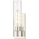 Boreas Wall Sconce - Polished Nickel / Clear Seedy