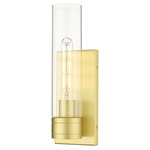 Boreas Wall Sconce - Satin Gold / Clear