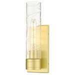 Boreas Wall Sconce - Satin Gold / Clear Swirl
