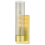 Boreas Wall Sconce - Satin Gold / Smoke