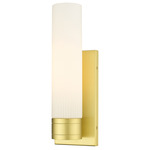 Boreas Wall Sconce - Satin Gold / Striped White