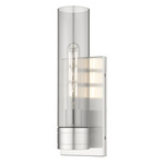 Boreas Wall Sconce - Satin Nickel / Smoke