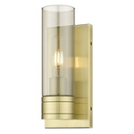Boreas Wall Sconce - Antique Brass / Smoke