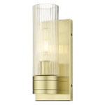 Boreas Wall Sconce - Antique Brass / Striped Clear
