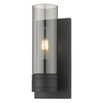 Boreas Wall Sconce - Matte Black / Smoke