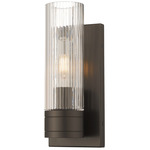 Boreas Wall Sconce - Oil Rubbed Bronze / Clear Striped