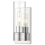 Boreas Wall Sconce - Polished Chrome / Clear