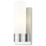 Boreas Wall Sconce - Polished Chrome / White