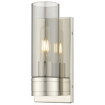Boreas Wall Sconce - Polished Nickel / Smoke