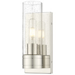 Boreas Wall Sconce - Polished Nickel / Clear Seedy
